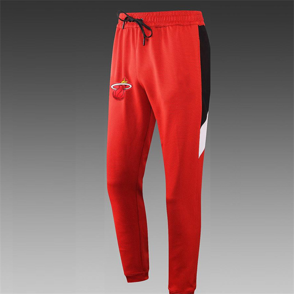 Men's Miami Heat Red Performance Showtime Basketball Pants